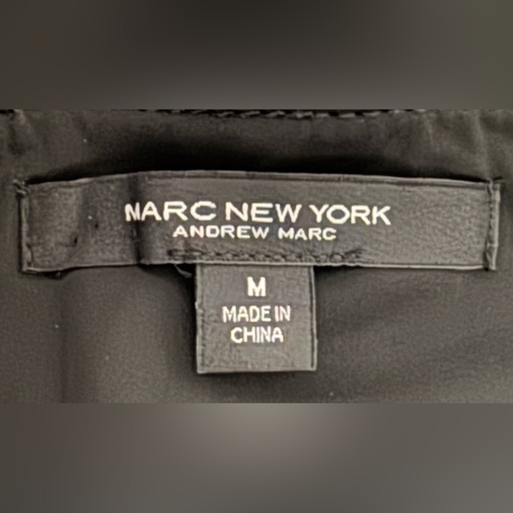 2 for $25 Marc New York Black Faux Leather Leggings Tummy Panels SZ Medium EUC - Picture 6 of 7